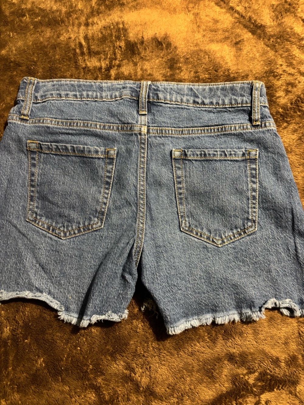 art class Blue Denim Frayed Hem Kids Shorts - Picture 2 of 4